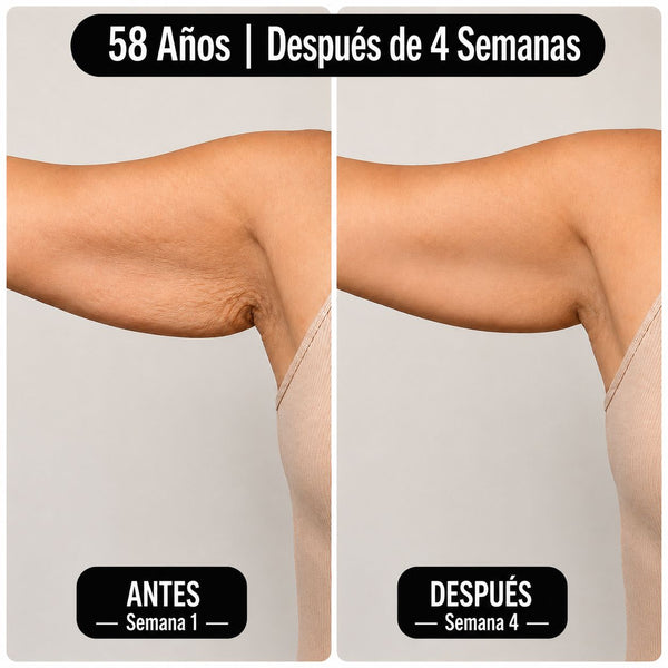 Resultado: 58 años, después de 4 semanas — brazos
