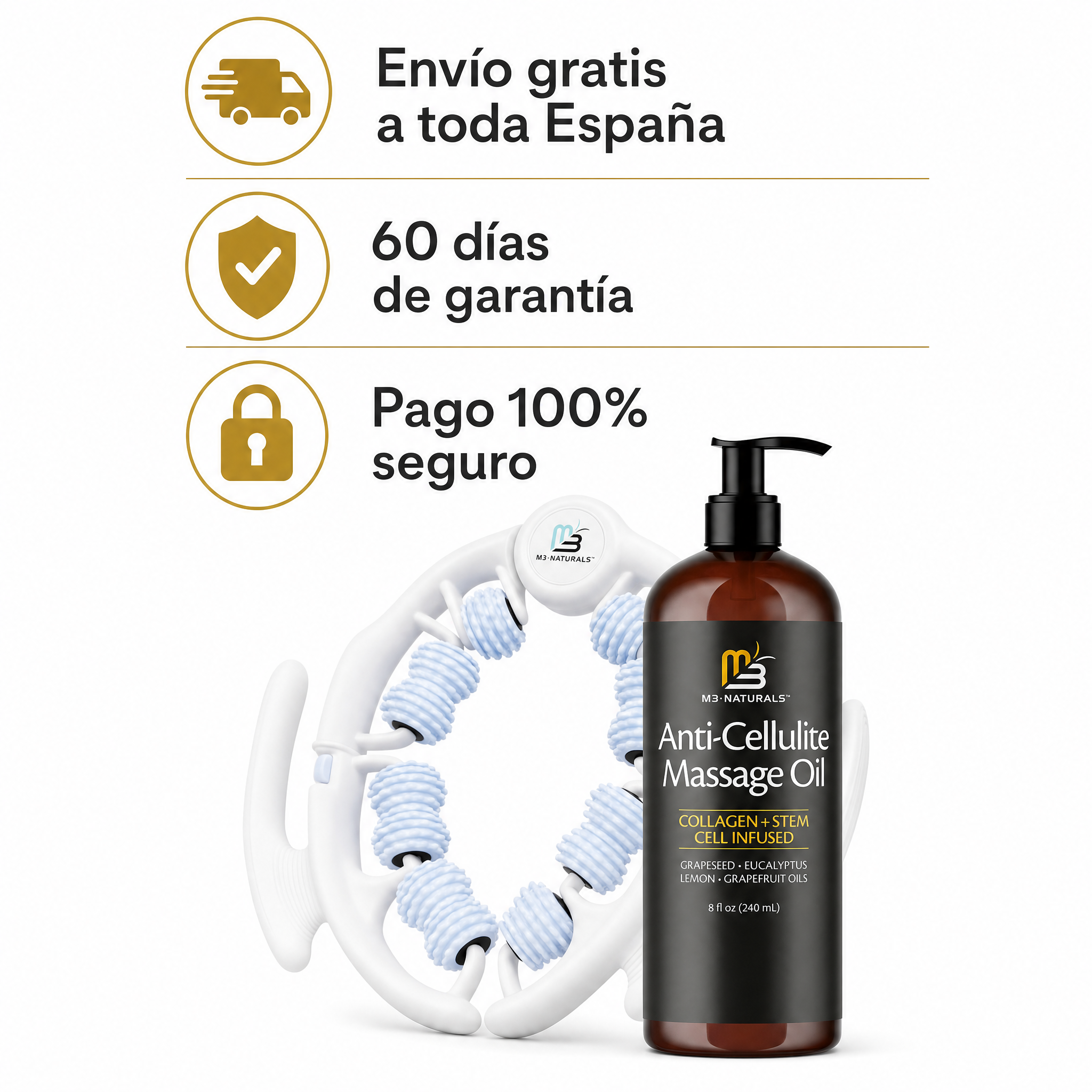Envío gratis a toda España — 60 días de garantía — Pago 100% seguro